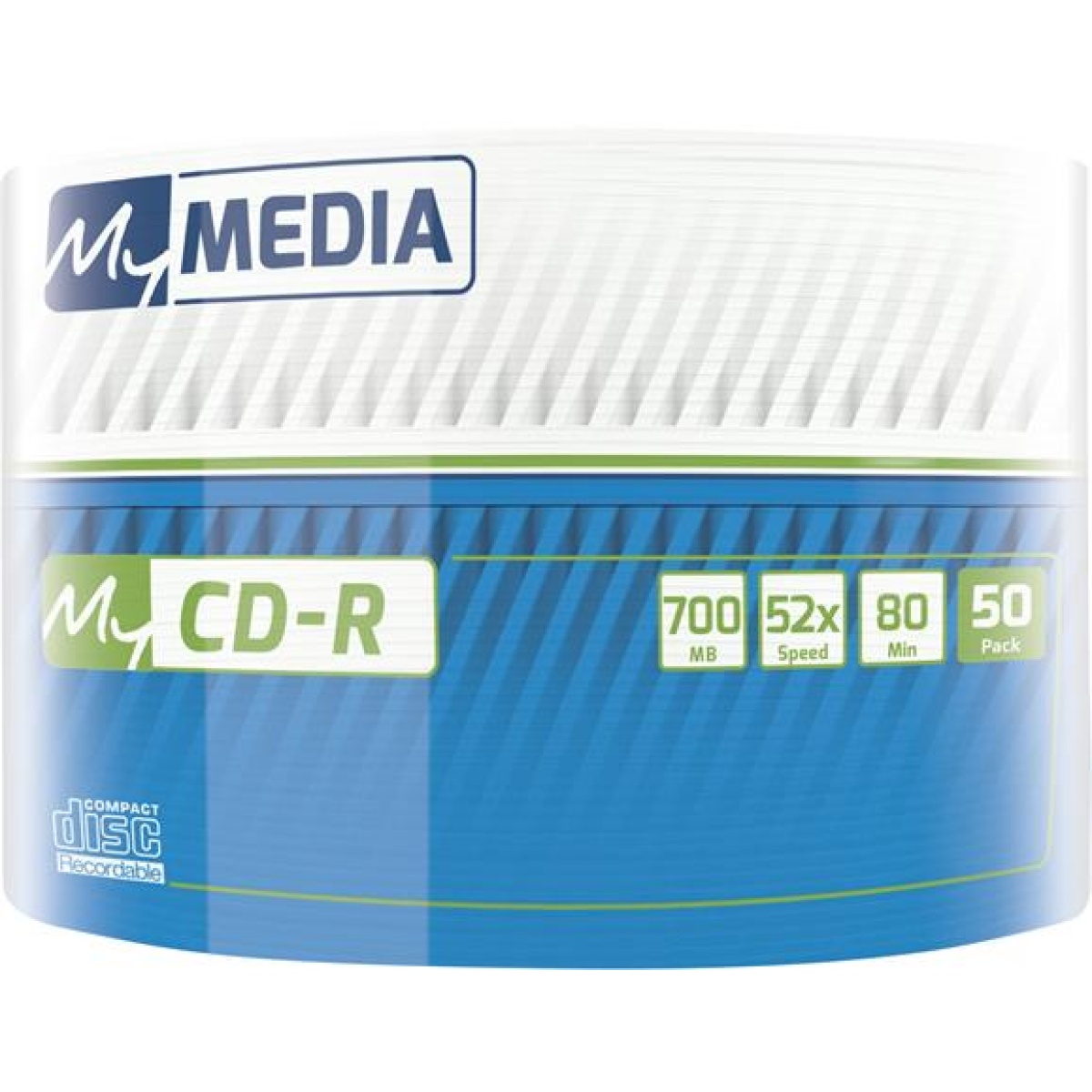 CD-R lemez 700MB 52x 50 db zsugor csomagolás MYMEDIA (by VERBATIM)