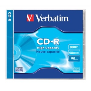 CD-R lemez 800MB 90min 40x 1 db normál tok VERBATIM