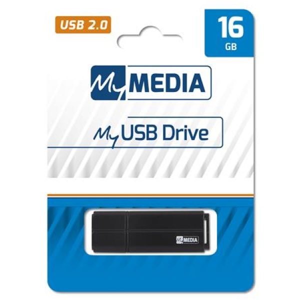Pendrive 16GB USB 2.0 MYMEDIA (by VERBATIM)