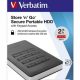 25 HDD (merevlemez) 2TB USB 3.1 jelszavas titkosítás VERBATIM Secure Portable fekete