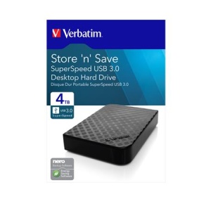 35  HDD (merevlemez) 4TB USB 3.0 VERBATIM  Store n Save