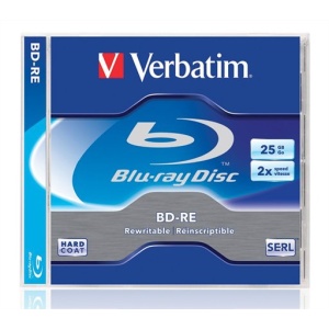 BD-RE BluRay lemez újraírható 25GB 1-2x 1 db normál tok VERBATIM