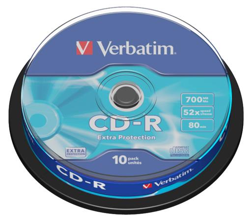 Verbatim CD-R 700MB 52x DataLife 10 db Verbatim CD-R 700MB 52x DataLife 10 db