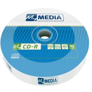 CD-R lemez 700MB 52x 10 db zsugor csomagolás MYMEDIA (by VERBATIM)