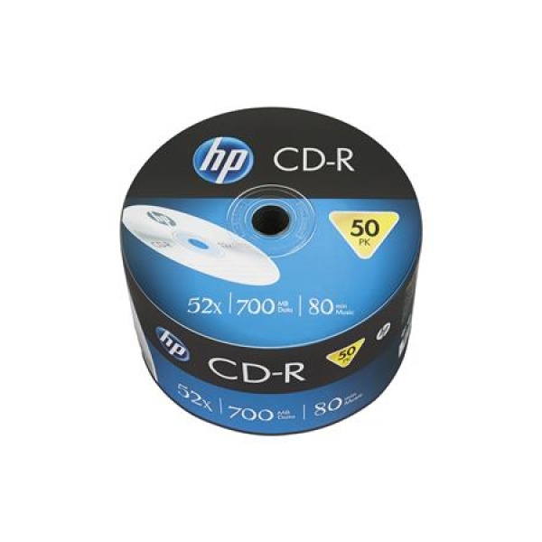 CD-R lemez 700MB 52x 50 db zsugor csomagolás HP CD-R lemez 700MB 52x 50 db zsugor csomagolás HP