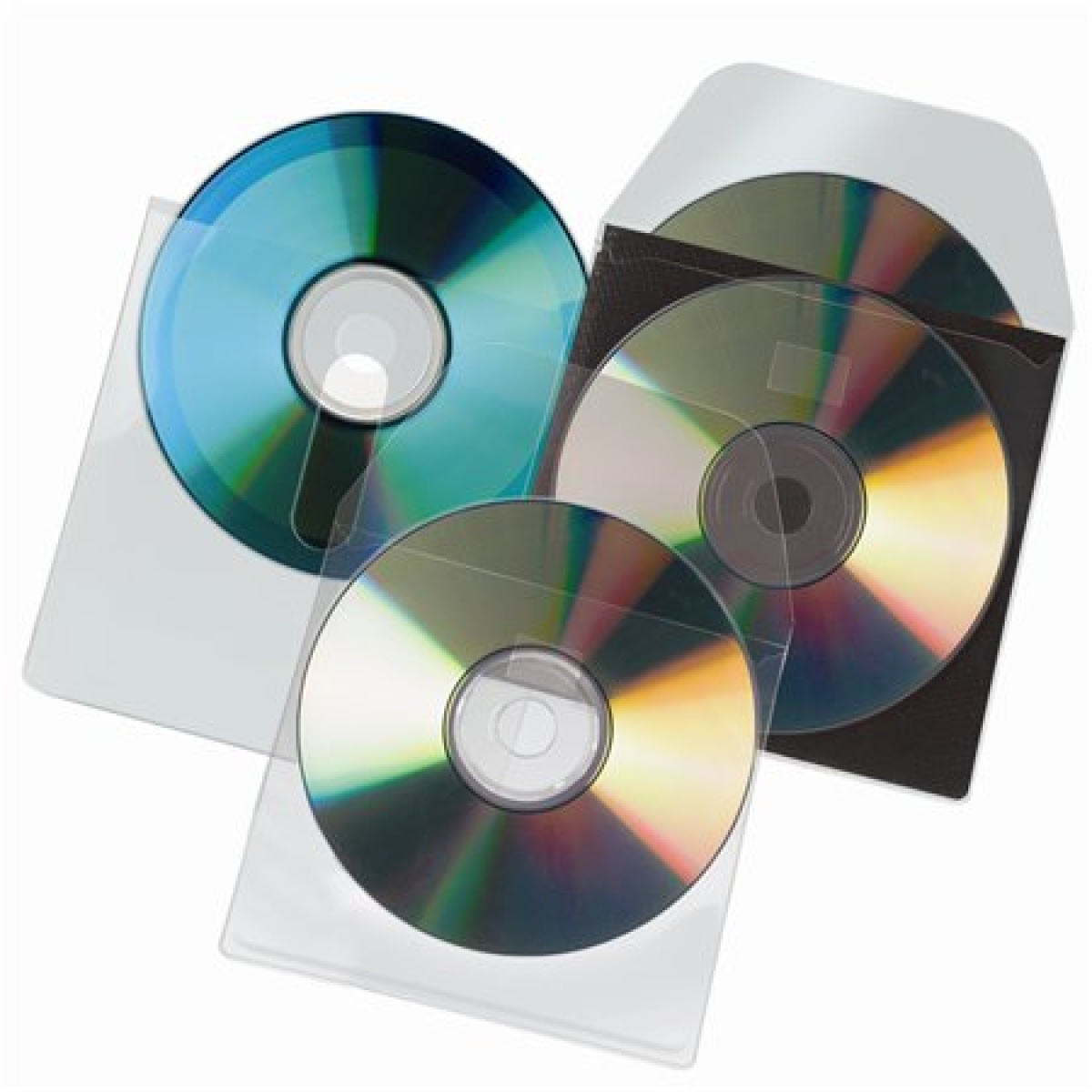 CD tartó zseb füllel ellátott öntapadó 127x127 mm DJOIS