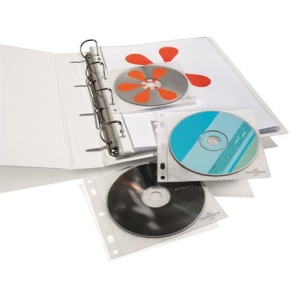 CD/DVD tartó zseb lefűzhető DURABLE