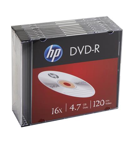 DVD-R lemez 47 GB 16x 10 db vékony tok HP DVD-R lemez 47 GB 16x 10 db vékony tok HP