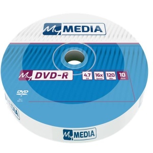 DVD-R lemez 47 GB 16x 10 db zsugor csomagolás MYMEDIA (by VERBATIM)