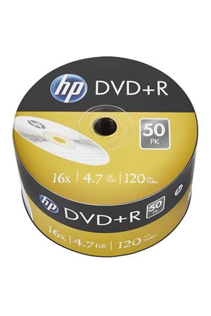 DVD+R lemez 47 GB 16x 50 db zsugor csomagolás HP DVD+R lemez 47 GB 16x 50 db zsugor csomagolás HP