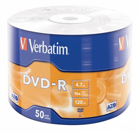 Verbatim DVD-R lemez 4.7GB 16x 50 db Verbatim DVD-R lemez 4.7GB 16x 50 db