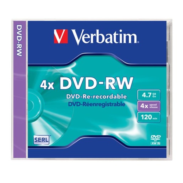 Verbatim DVD-RW 4.7GB 4x újraírható lemez 1 db