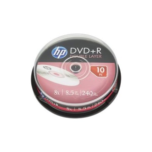 DVD+R lemez kétrétegű 85GB 8x 10 db hengeren HP