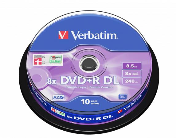 Verbatim DVD+R kétrétegű 8.5GB 8x 10 db Verbatim DVD+R kétrétegű 8.5GB 8x 10 db