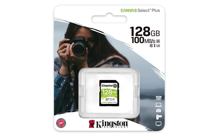 Memóriakártya SDXC 128GB CL10/UHS-I/U3/V30 KINGSTON Canvas Select Plus Memóriakártya SDXC 128GB CL10/UHS-I/U3/V30 KINGSTON Canvas Select Plus