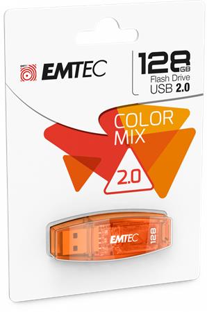 EMTEC C410 Color 128GB Pendrive USB 2.0 narancssárga EMTEC C410 Color 128GB Pendrive USB 2.0 narancssárga