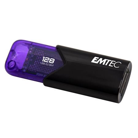 EMTEC B110 Click Easy 128GB USB 3.2 pendrive fekete-lila EMTEC B110 Click Easy 128GB USB 3.2 pendrive fekete-lila