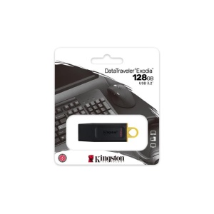 Pendrive 128GB USB 3.2 KINGSTON  DataTraveler Exodia  fekete-sárga