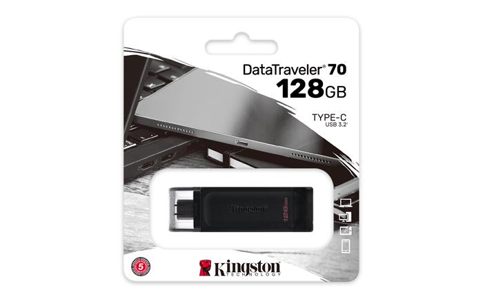 Kingston DataTraveler 70 128GB USB-C Pendrive Kingston DataTraveler 70 128GB USB-C Pendrive