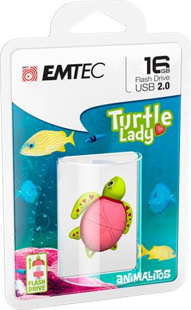 Pendrive 16GB USB 2.0 EMTEC Lady Turtle Pendrive 16GB USB 2.0 EMTEC Lady Turtle