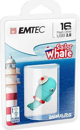 Pendrive 16GB USB 2.0 EMTEC Whale Pendrive 16GB USB 2.0 EMTEC Whale