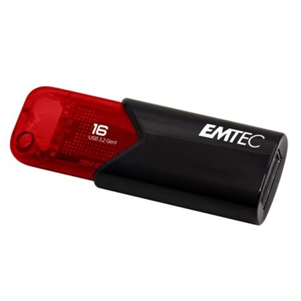 Pendrive 16GB USB 3.2 EMTEC B110 Click Easy fekete-piros