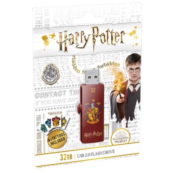 Pendrive 32GB USB 2.0 EMTEC Harry Potter Gryffindor