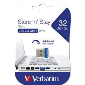 Pendrive 32GB USB 3.2 80/25MB/s VERBATIM  Nano