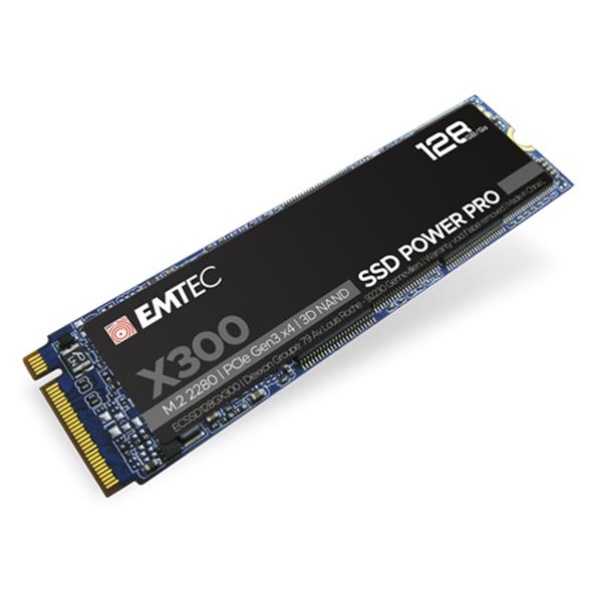 SSD (belső memória) 128GB M2 NVMe 1500/500 MB/s EMTEC X300 SSD (belső memória) 128GB M2 NVMe 1500/500 MB/s EMTEC X300