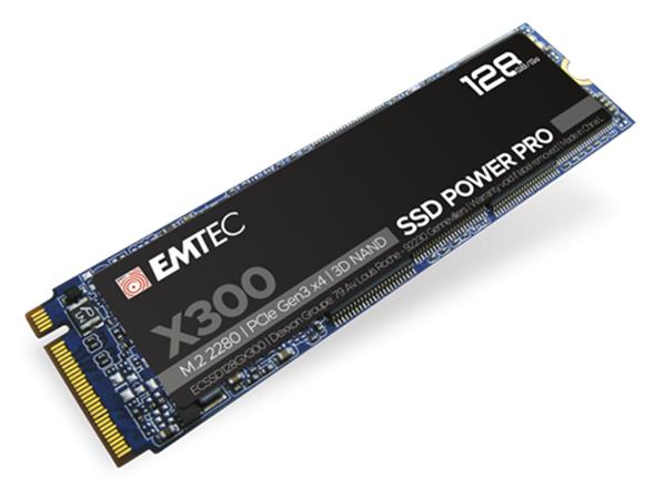 SSD (belső memória) 128GB M2 NVMe 1500/500 MB/s EMTEC X300 SSD (belső memória) 128GB M2 NVMe 1500/500 MB/s EMTEC X300