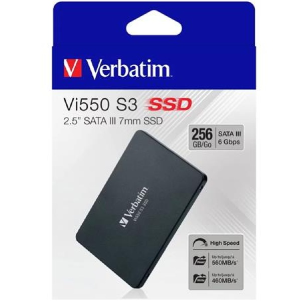 SSD (belső memória) 1TB SATA 3 500/520MB/s VERBATIM Vi550 SSD (belső memória) 1TB SATA 3 500/520MB/s VERBATIM Vi550