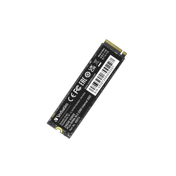 SSD (belső memória) 256GB PCIe NVMe M2 3300/1300 MB/s VERBATIM Vi3000