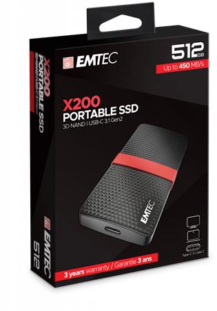 EMTEC X200 Külső SSD 512GB USB 3.2 – Gyors és kompakt EMTEC X200 Külső SSD 512GB USB 3.2 – Gyors és kompakt