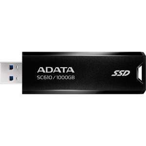 SSD (külső memória) 1TB USB 3.2 500/550MB/s ADATA SC610 fekete-piros