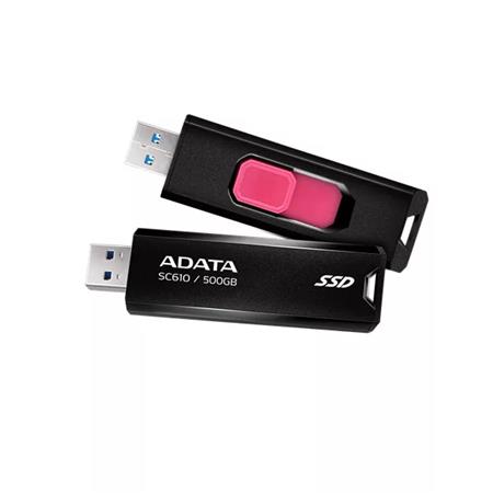 SSD (külső memória) 500GB USB 3.2 500/550MB/s ADATA SC610 fekete-piros SSD (külső memória) 500GB USB 3.2 500/550MB/s ADATA SC610 fekete-piros