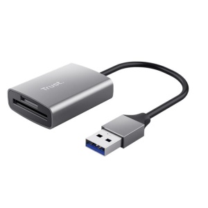 Kártyaolvasó SD + MicroSD kártyához USB 3.2 gen1  TRUST Dalyx  ezüst