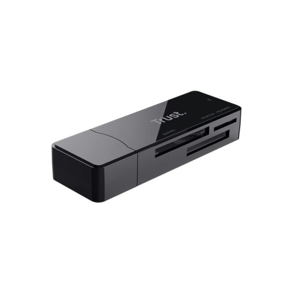 Kártyaolvasó SD + MicroSD kártyához USB 3.2 gen1 TRUST Nanga fekete