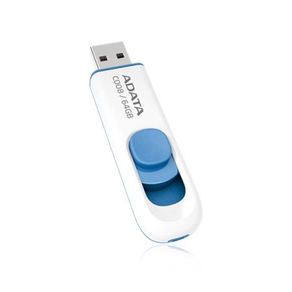 Pendrive 64GB USB 2.0 ADATA C008 fehér