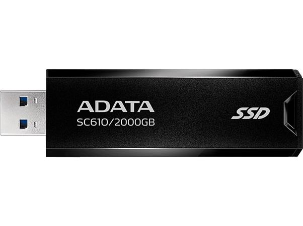 SSD (külső memória) 2TB USB 3.2 500/550MB/s ADATA SC610 fekete-piros SSD (külső memória) 2TB USB 3.2 500/550MB/s ADATA SC610 fekete-piros