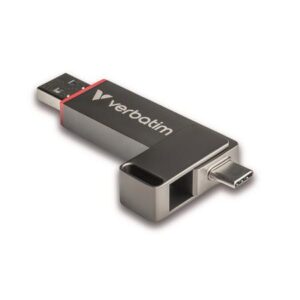 Pendrive 256GB USB-A/C 3.2 Gen1 VERBATIM  Dual QuickStick  fekete