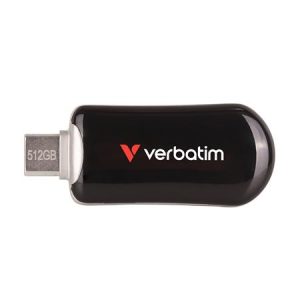 Pendrive 512GB USB-C 3.2 Gen1 VERBATIM  Plectra  fekete