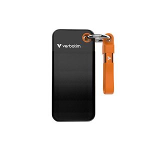 SSD (külső memória) 1TB USB 3.2 Gen2 VERBATIM Pocket SSD fekete/narancs