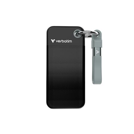 SSD (külső memória) 1TB USB 3.2 Gen2 VERBATIM Pocket SSD fekete/szürke