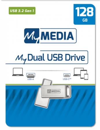 VERBATIM MYMEDIA Dual Pendrive 128GB USB-C USB 3.2 Gen1 VERBATIM MYMEDIA Dual Pendrive 128GB USB-C USB 3.2 Gen1